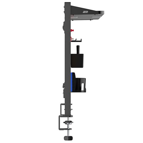 Przegroda biurkowa / organizer Ergo Office, max. obciążenie 10kg, biała i korkowa tablica, szerokość 1250mm, czarna,ER-300 B