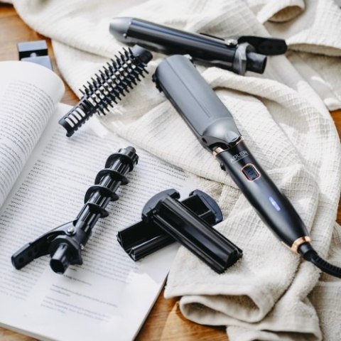 AD 2028 Zestaw do stylizacji włosów 5 w 1 | powłoka ceramiczna | lokówka | prostownica | karbownica | falownica