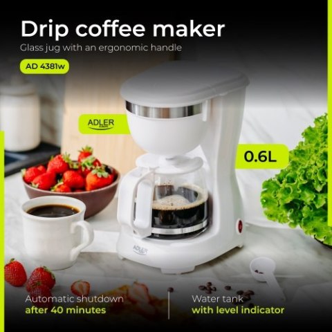 AD 4381 white Ekspres przelewowy 0,6l