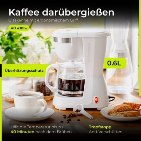 AD 4381 white Ekspres przelewowy 0,6l