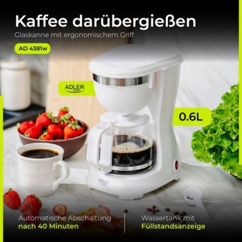 AD 4381 white Ekspres przelewowy 0,6l