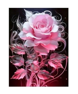 Diamentowa mozaika - kwiaty róży