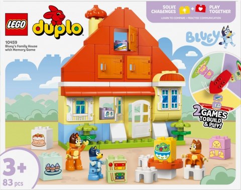 Klocki duplo bluey 10459 dom rodzinny blue z grą pamięciową