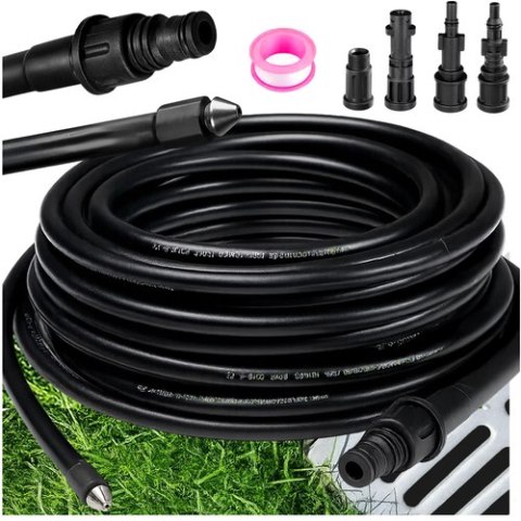 Wąż do czyszczenia rur z adapterem 15m Ruhhy 26132