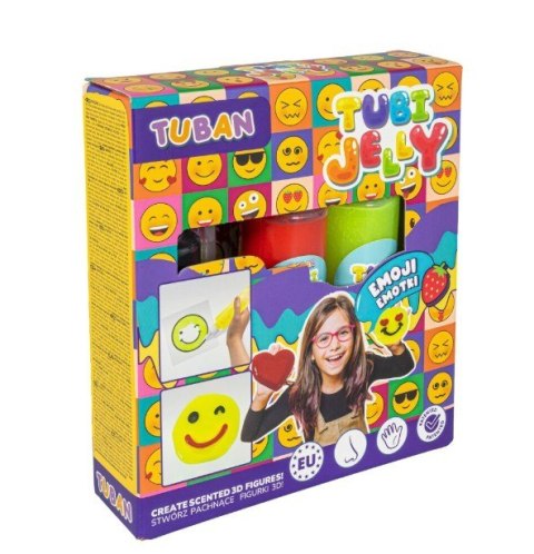 Zestaw tubi jelly emotki 3 kolory