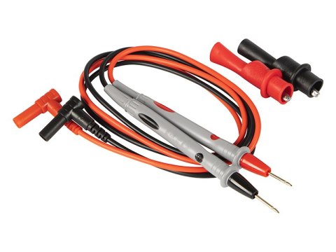 57-011# Przewody pomiarowe czarny+czerwony z krokodylkami