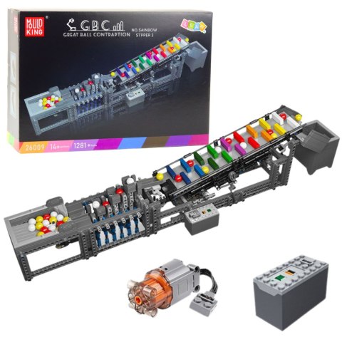 Klocki Konstrukcyjne Tor Na Kulki Z Silnikiem Elektrycznym 1281 el.