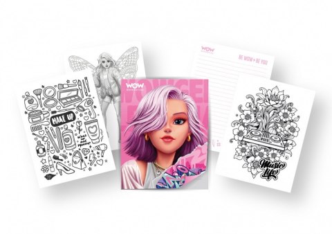 Zestaw kreatywny notatnik, 8 długopisów