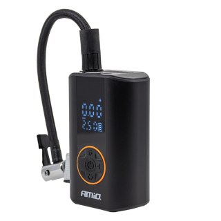 Kompresor samochodowy bezprzewodowy z wyświetlaczem led 40w usb-c acomp-25 amio-04414