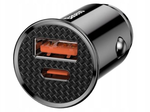 BASEUS Ładowarka samochodowa Circular PD QC4.0+ 5A 30W (czarna) CCALL-YS01