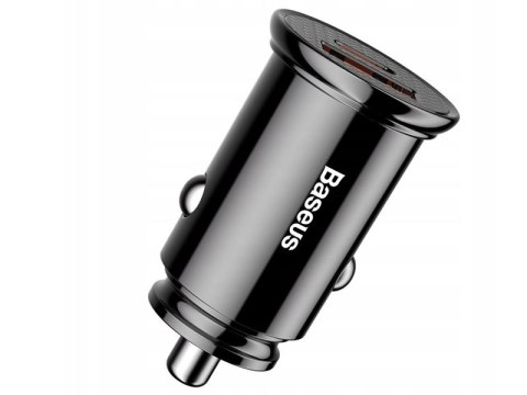 BASEUS Ładowarka samochodowa Circular PD QC4.0+ 5A 30W (czarna) CCALL-YS01