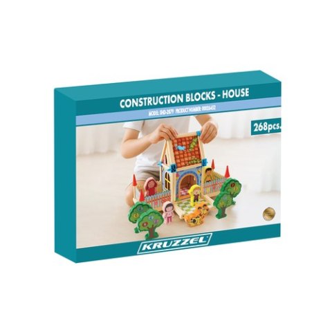 Klocki konstrukcyjne - dom 268el. Kruzzel 26452