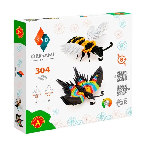 Origami 3d - 2 w1 motyl, pszczoła