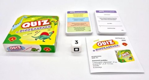 Gra quiz o dinozaurach kieszonkowa gra edukacyjna