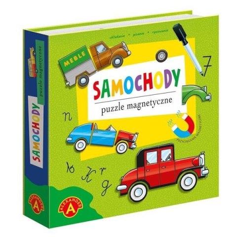 Puzzle magnetyczne samochody