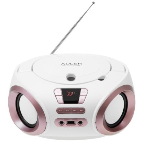 AD 1181 white copper Radio boombox cd-mp3 | usb | fm radio | aux | gniazdo słuchawkowe
