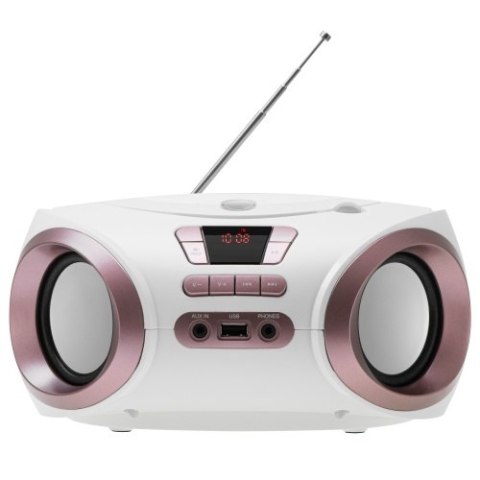 AD 1181 white copper Radio boombox cd-mp3 | usb | fm radio | aux | gniazdo słuchawkowe