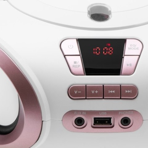AD 1181 white copper Radio boombox cd-mp3 | usb | fm radio | aux | gniazdo słuchawkowe