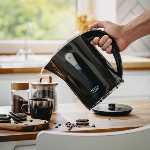 AD 1244 black Czajnik plastikowy 2,5 l