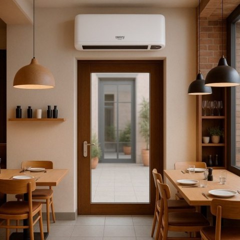 CR 7753 Kurtyna powietrzna z wyświetlaczem led | montaż ścienny | pilot zdalnego sterowania