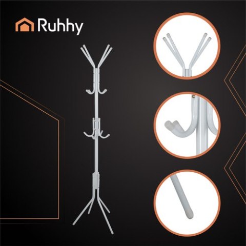Wieszak stojący 170cm - biały Ruhhy 26360