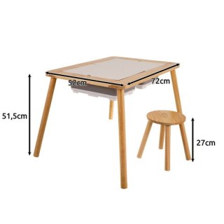 Stolik sensoryczny z krzesełkiem Kruzzel 26366