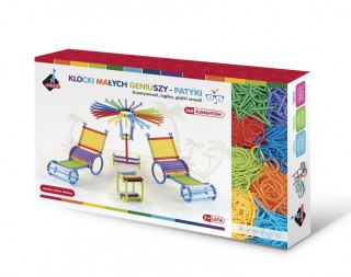 Klocki patyczki 360 elementów w pudełku