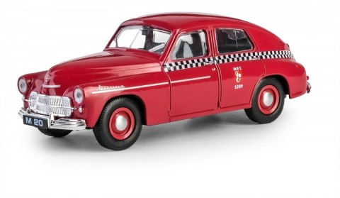 Pojazd prl warszawa m20 taxi wiśniowy