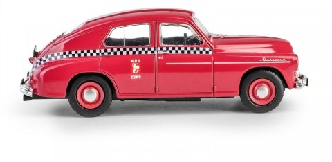 Pojazd prl warszawa m20 taxi wiśniowy