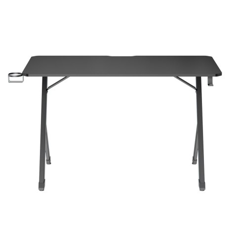 Biurko gamingowe NanoRS, czarne z uchwytem na słuchawki i kubek, max. 75kg, wymiary 1200x600x750mm, RS101