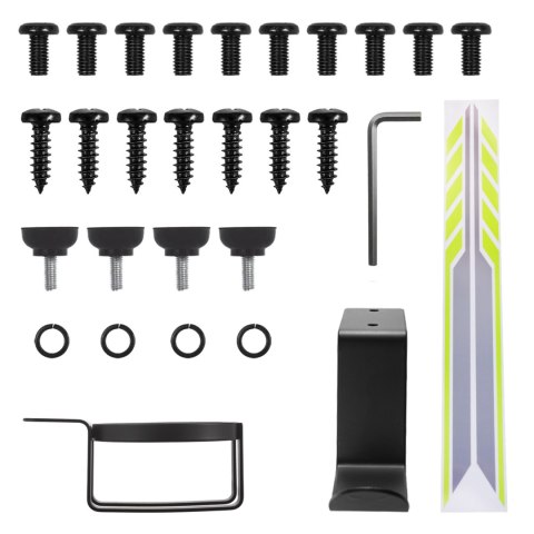 Biurko gamingowe NanoRS, czarne z uchwytem na słuchawki i kubek, max. 75kg, wymiary 1200x600x750mm, RS101