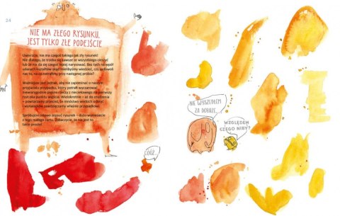 Książeczka od plamy do obrazka. nauka kreatywnego rysowania