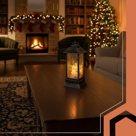 Latarenka świąteczna LED srebrna Ruhhy 26755