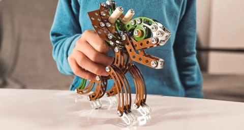 Zestaw konstrukcyjny mały konstruktor dinozaury triceratops