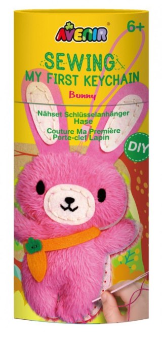 Zestaw uszyj brelok do kluczy - królik