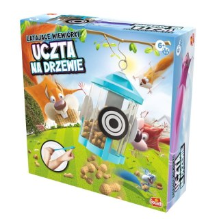 Gra latające wiewiórki. uczta na drzewie