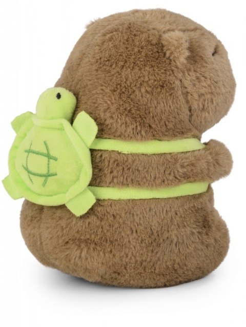 Maskotka kapibara z plecakiem żółwiem 21 cm