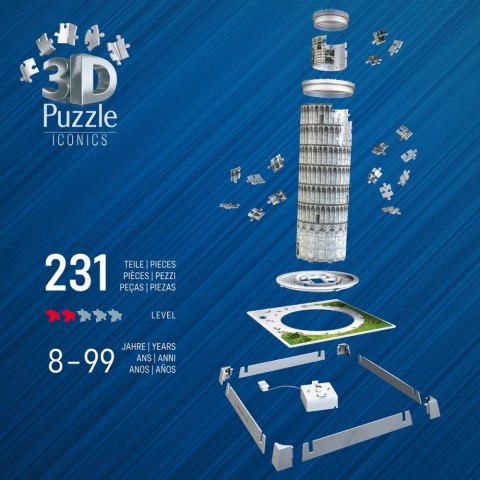 Puzzle 3d krzywa wieża w pizie
