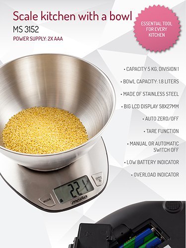 MS 3152 Waga kuchenna z misą 2l