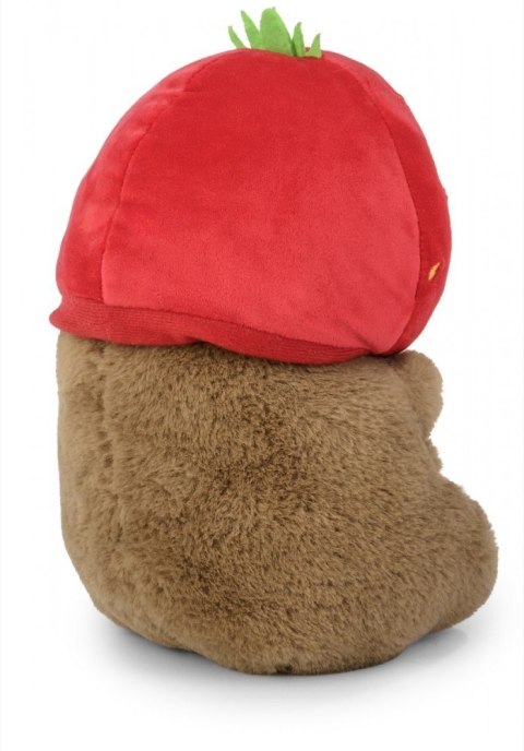 Maskotka kapibara truskawkowa czapka 20 cm