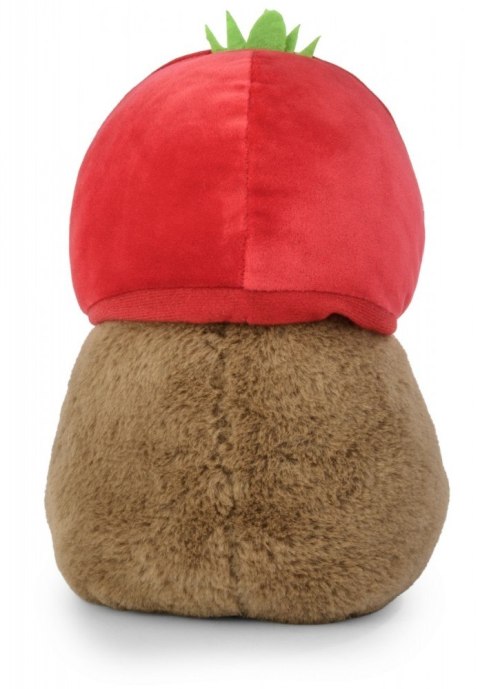 Maskotka kapibara truskawkowa czapka 20 cm