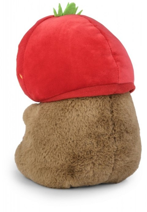Maskotka kapibara truskawkowa czapka 20 cm