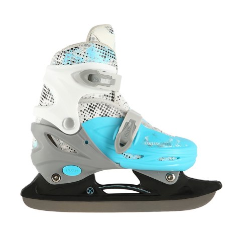 NH18331 4w1 NIEBIESKI ROZM.M(35-38) ŁYŻWOROLKI Z WYM. PŁOZĄ HOKEJOWĄ NILS EXTREME