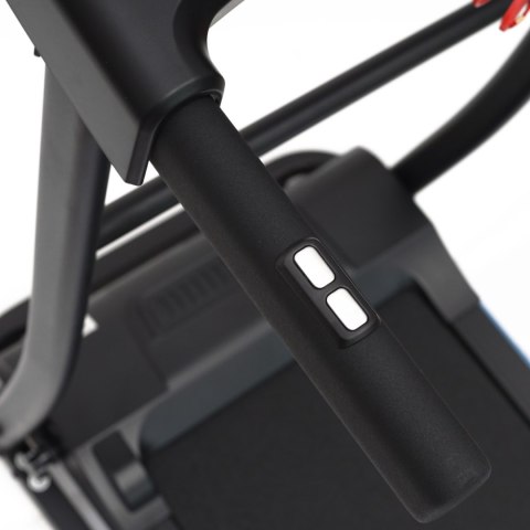 Bieżnia elektryczna domowa z uchwytami składana regulacja nachylenia aplikacja