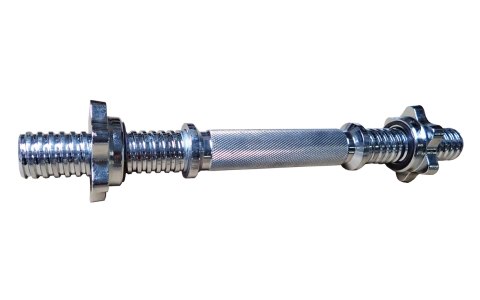 Krótki Gryf Śrubowy Prosty do Ćwiczeń KUBISPORT Zaciski 30 mm