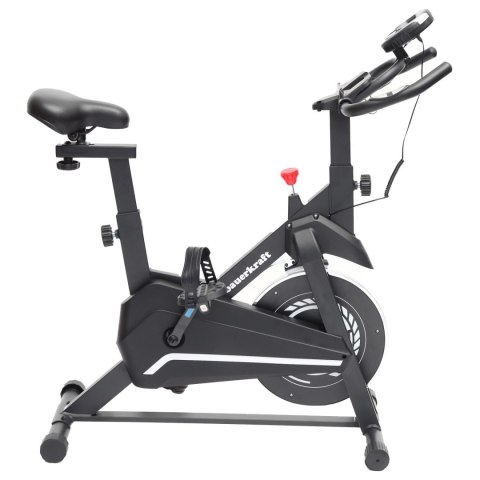 Rower treningowy cardio domowy stacjonarny Bauerkraft koło zamachowe 4kg biały