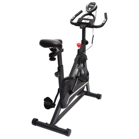 Rower treningowy cardio domowy stacjonarny Bauerkraft koło zamachowe 4kg biały