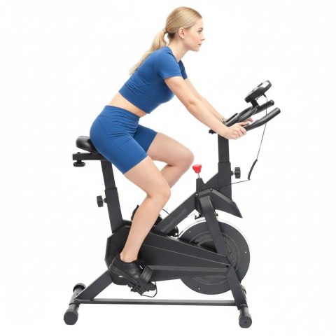 Rower treningowy cardio domowy stacjonarny Bauerkraft koło zamachowe 4kg szary
