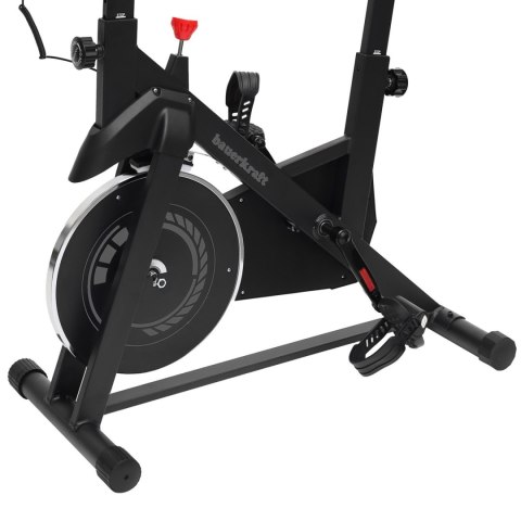 Rower treningowy cardio domowy stacjonarny Bauerkraft koło zamachowe 4kg szary