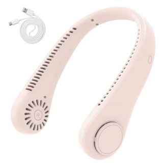 AG921B Przenośny wentylator na szyję rózowy